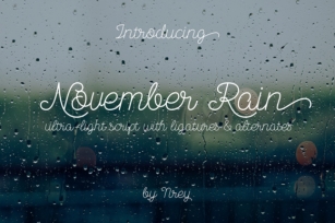 November Rain Font Download