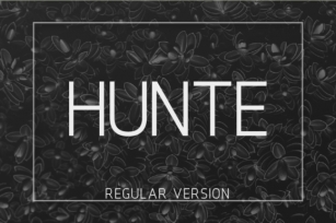 Hunte Font Download