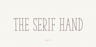 The Serif Hand Font Download