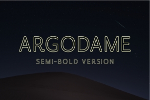 Argodame Outline Semi-Bold Font Download