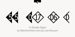FF Double Digits Font Download
