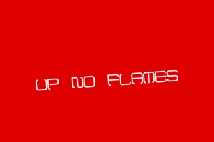 Up No Flames Font Download