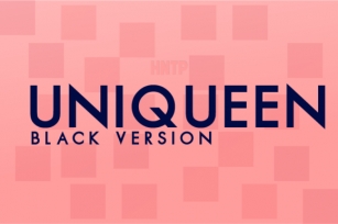 Uniqueen Black Font Download