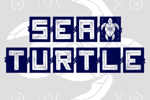 Sea and Turtle Font Download