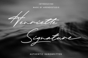Henriette Signature Font Download