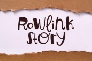 Rowlink Story Font Download