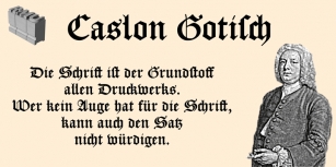 Caslon Gotisch Font Download