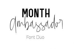 Mont Ambassador Duo Font Download