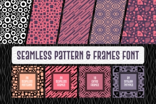 Seamless Pattern & Frames Font Download