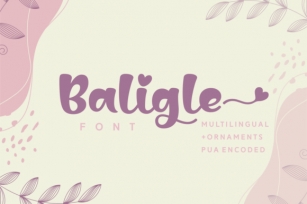 Baligle Font Download