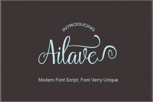 Ailave Font Download
