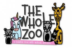 The Whole Zoo Font Download