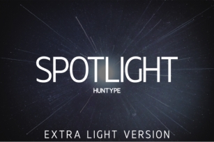 Spotlight Extra Light Font Download