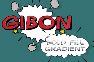 Gibon Bold Fill Gradient Font Download