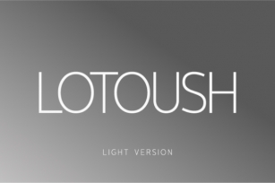 Lotoush Light Font Download