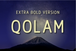 Qolam Extra Bold Font Download