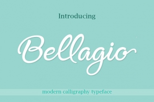 Bellagio Font Download