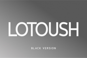 Lotoush Black Font Download