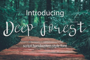 Deep Forest Font Download