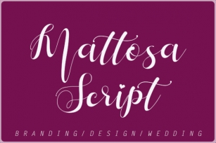 Mattosa Script Font Download