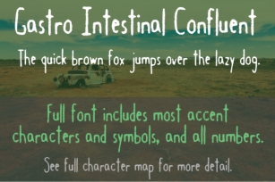 Gastro Intestinal Confluent Font Download