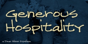 Generous Hospitality Font Download