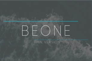 Beone Thin Font Download