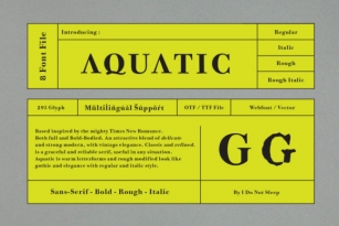 Aquatic Font Download