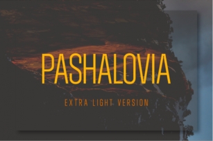 Pashalovia Extra Light Font Download