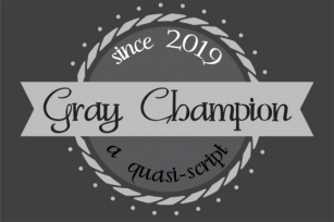 Gray Champion Font Download