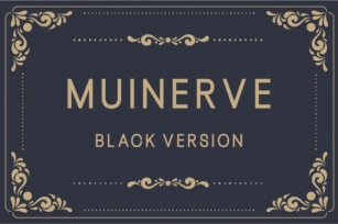 Muinerve Black Font Download