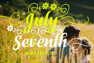 July Seventh Italic Font Download