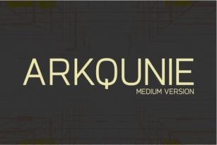 Arkqunie Medium Font Download
