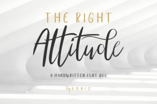 The Right Attitude Duo Font Download