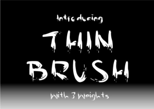 Thin Brush Font Download