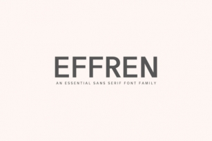 Effren Family Font Download