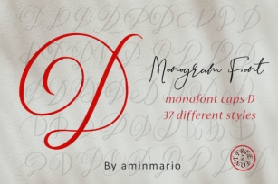 Monogram D | Monofont Caps D Font Download