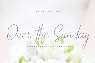 Over The Sunday Font Download