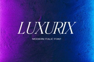 Luxurix Font Download