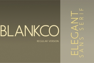 Blankco Font Download