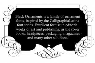 Black Ornaments Family Font Download