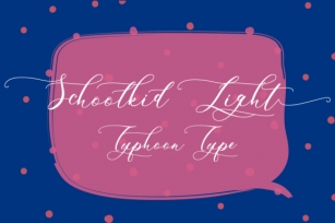 Schoolkid Light Font Download