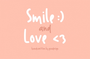 Smile and Love Font Download