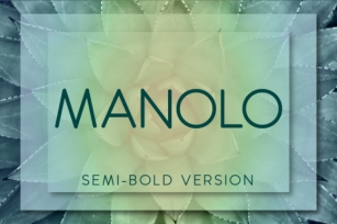 Manolo Semi-Bold Font Download