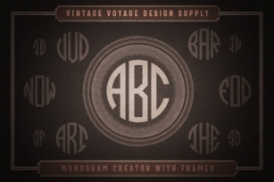 Monogram Creator Font Download