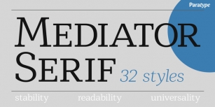 Mediator Serif Font Download