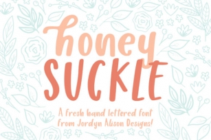 Honey Suckle Font Download