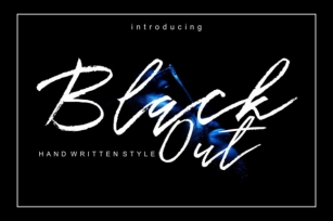 Black Out Font Download