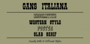 Gans Italiana Font Download