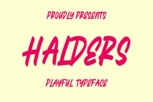 Halders Font Download